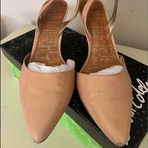Slingback Sam Edelman nude kitten heels